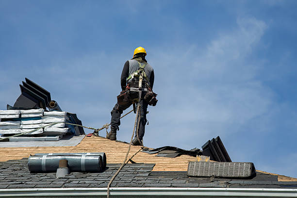 Professional Gutter Installation technician working in Coopersburg, PA